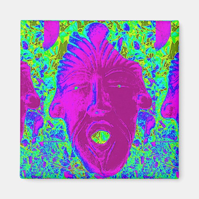 lila ansikte magnet (Framsidan)