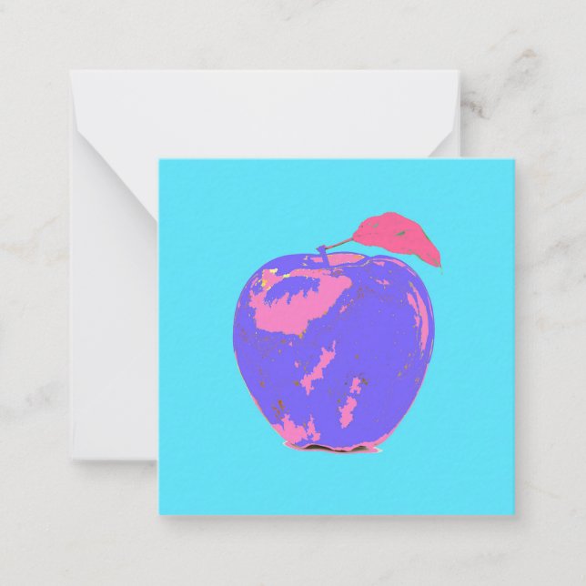 Lila Apple Anteckningskort (Framsida)
