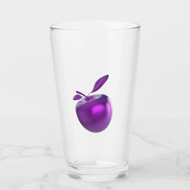 Lila Apple Glass Glaskopp (Framsida)