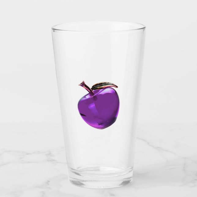 Lila Apple Glass Glaskopp (Framsida)