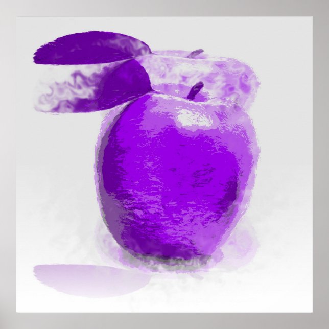 Lila Apple-målning #2 - Poster (Framsidan)