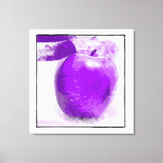 Lila Apple-målning Arbetsyta med arbetsyta Canvastryck