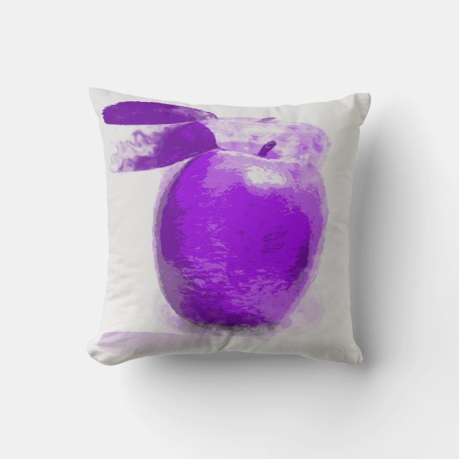 Lila Apple-målning nr 1 - Pillow Kudde (Framsida)