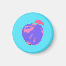 Lila Apple Pop Art Magnet