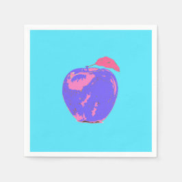 Lila Apple Pop Art Pappersservett