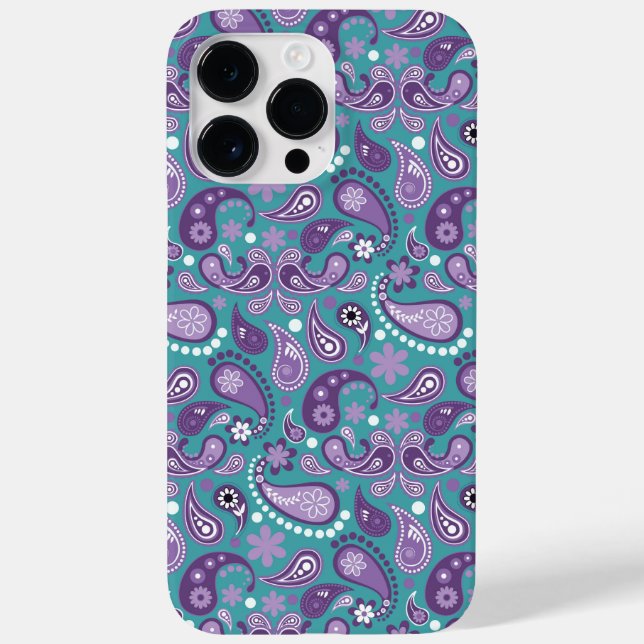 LILA & AQUA PAISLEY MÖNSTER (Baksida)