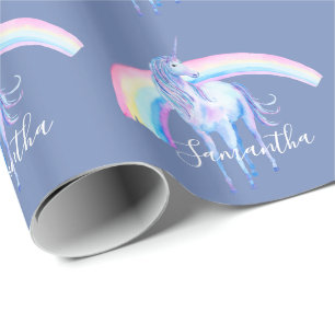 Lila Aqua Unicorn Dream Presentpapper