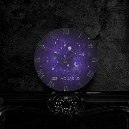 Lila Aquarius Zodiac | Astrology Horoscope Rund Klocka