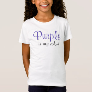 Lila är min Färg Girly-offert T Shirt