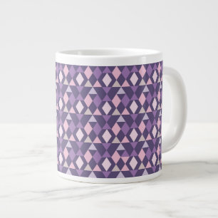 Lila Arabisk geometrisk Mönster Jumbo Mugg