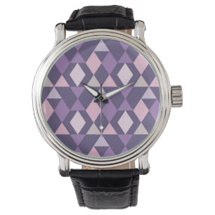Lila Arabiska Geometric Mönster Armbandsur
