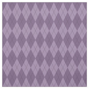 Lila Argyle Mönster Fabric Tyg