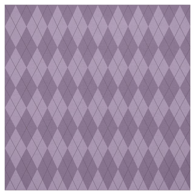 Lila Argyle Mönster Fabric Tyg (Provkarta)