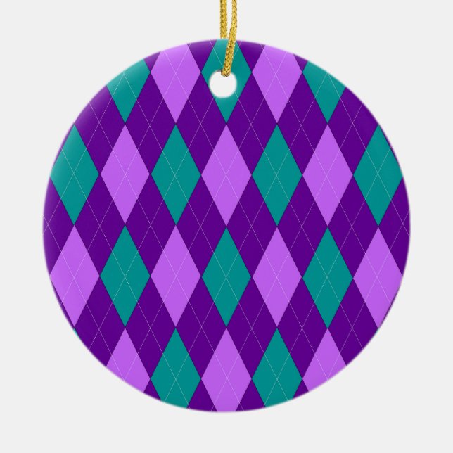 Lila Argyle Ornament (Framsidan)