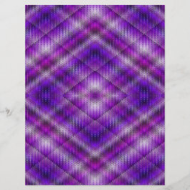 Lila Argyle Scrapbookspapper 2-Sidig Sida