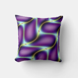 Lila Art Deco-design Kudde