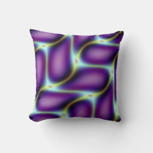 Lila Art Deco-design Kudde