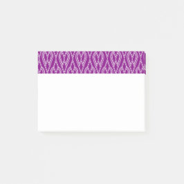 Lila Art Deco Flowersängar Post-it Block