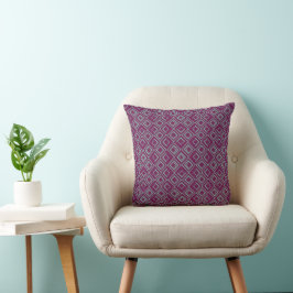 Lila Art Deco Kudde