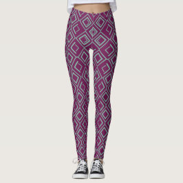 Lila Art Deco Leggings
