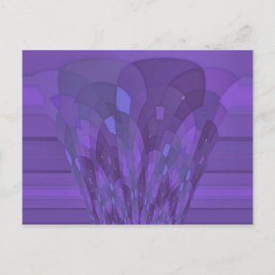 Lila Art Deco Stil vykort