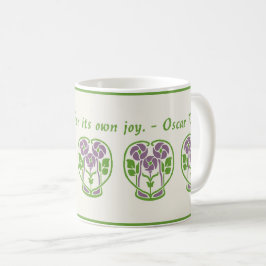 Lila Art nouveau Flowers Coffee Mugg