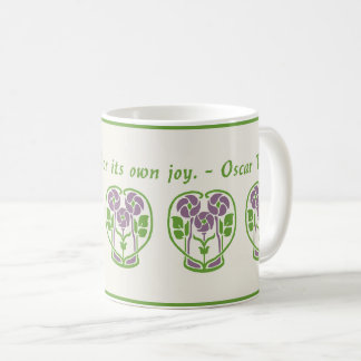 Lila Art nouveau Flowers Coffee Mugg