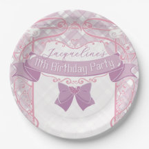 Lila Art Nouveau Prinsessa Födelsedag