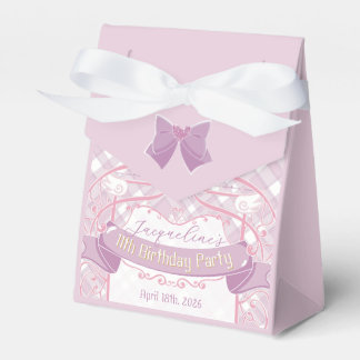 Lila Art Nouveau Prinsessa Födelsedag Presentaskar