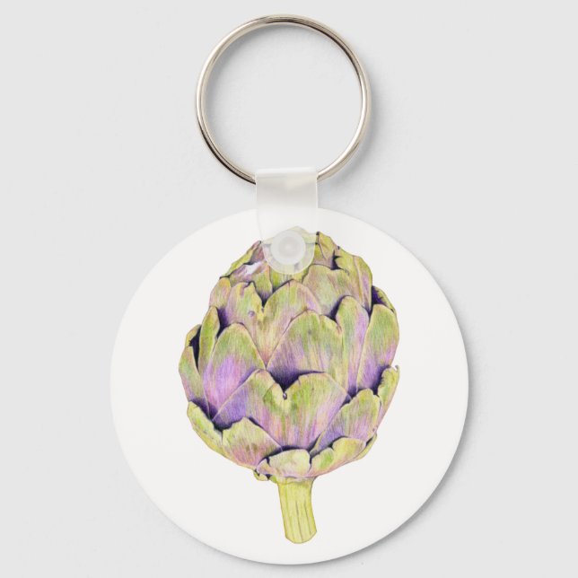 Lila Artichoke Keychain Nyckelring (Framsida)