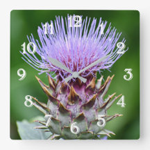 Lila Artichoke Tistel Huvud Blomma