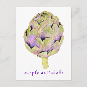 Lila Artichoke-vykort Vykort