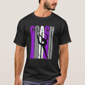 Lila Artistic Rhythmic Gymnastics Coach Teacher T Shirt