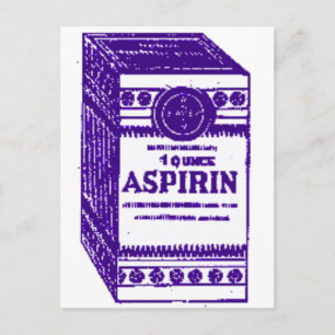 Lila Aspirin Vykort