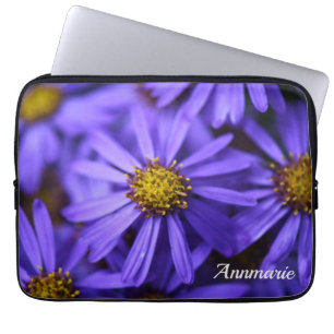 Lila Aster-blommor på RHS Garden Wisley Laptop Fodral