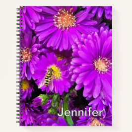 Lila Aster Flower Journal - Personlig