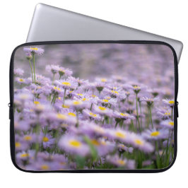 Lila Aster Flowers Laptop Fodral