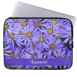 Lila Aster Flowers vid RHS Garden Wisley Laptop Fodral