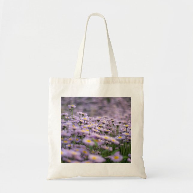 Lila Asterblommor Tygkasse (Framsidan)