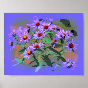 lila asters poster