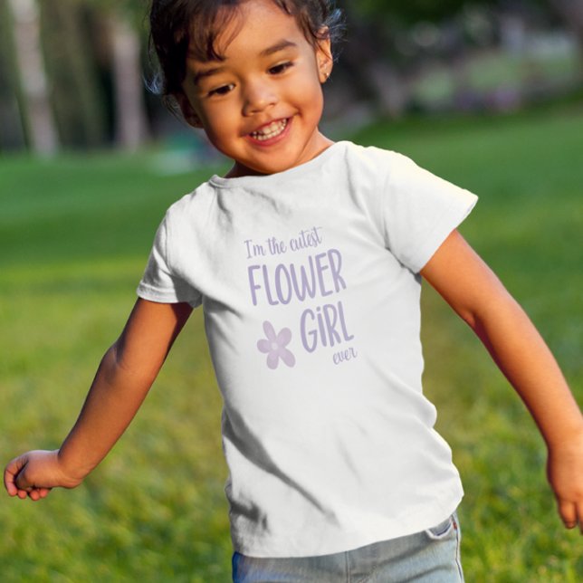 Lila att jag är den bästa Flower Girl nånsin T Shirt (Skapare uppladdad)