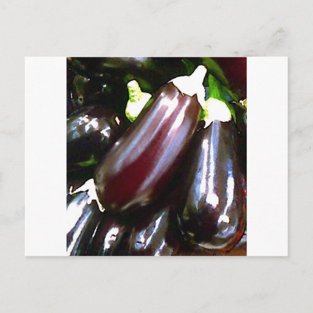 Lila Aubergines Vykort (Framsida)
