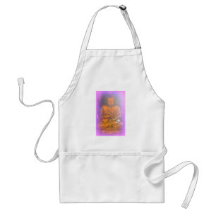 lila aura buddha apron förkläde