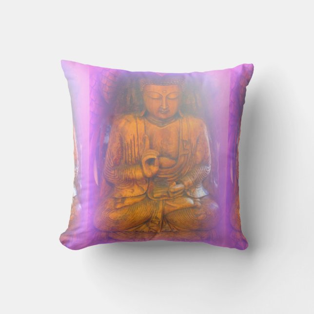 lila aura buddha-kudde kudde (Framsida)