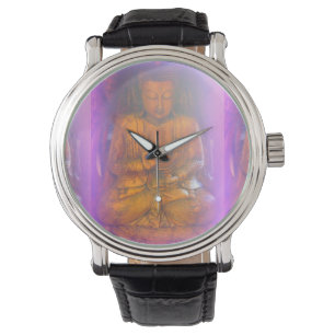lila aura buddha watch armbandsur