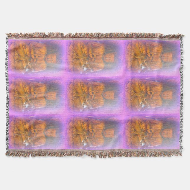 lila aura buddhas throw filt (Framsidan)