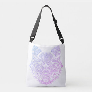 Lila Aura Cat Crossbody Bag Axelväska