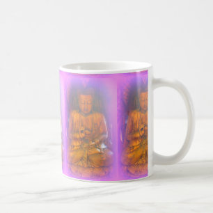 lila aura serene sitta buddhas kaffe mugg