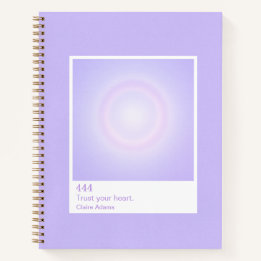 Lila Aura Swatch Ängla Nummer Anteckningsbok