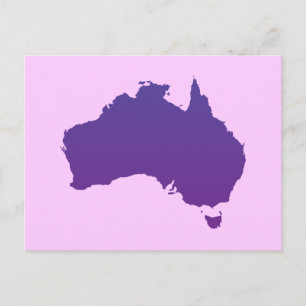 Lila Australien Vykort